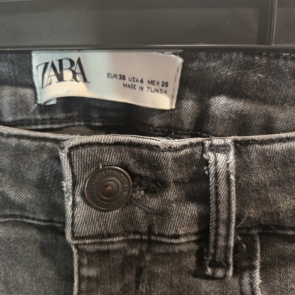 Zara High Waist Skinny Jeans Sz 4 - Picture 3 of 7